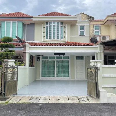 a house with a gate in front of it at Cozyhaus Ipoh in Ipoh