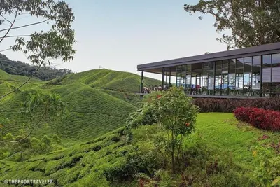 a building sitting on top of a green hill at Ipoh 168 Taman Pelangi, Persiaran Halaman Ampang Ipoh Homestay in Ipoh