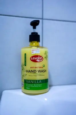 a bottle of hand wash sitting on top of a counter at The Sun #3BR #11 FamilyStay #BayanLepas in Bayan Lepas