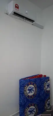 a blue box sitting on top of a shelf at D'Intan Villa Gerik in Gerik