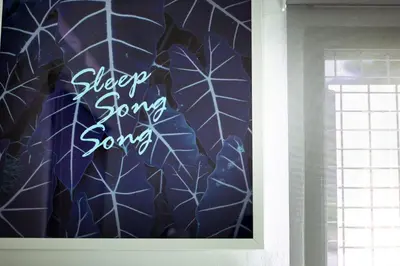 a picture of a spiderweb painting on a wall at Stay SongSong Mount Erskine in George Town