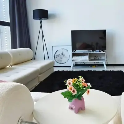 Near Georgetown with Beautiful city view 2 room fit 4 to 7 pax
