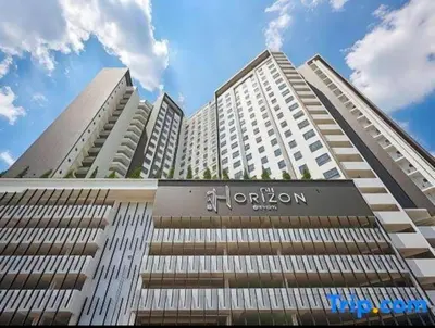 a large building with a sign on the front of it at The Horizon - Ipoh' Rachel in Ipoh