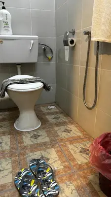 a bathroom with a toilet and a shower at 2br bayan lepas 1car park Malaysian guest only in Bayan Lepas
