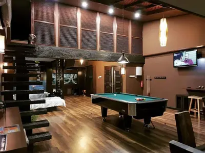 a billiard room with a pool table in it at 30A Studio Room Medan Ipoh with Pool Table in Ipoh
