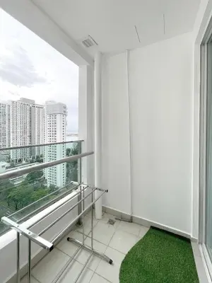 a balcony with a view of a city at Mansion One l 7 pax 2R2B l Cityview l Gleneagles l by PerfectSweetHome in George Town