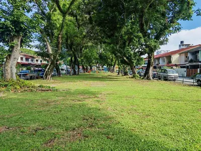 a park with trees and green grass and buildings at 45GeorgeTown Multi Family corner lot free parking food convenience stores nearby in George Town