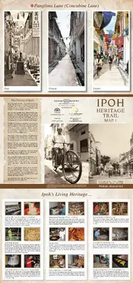 a collage of pictures of a city with a motorcycle at Ipoh Town, Anderson Residence in Ipoh