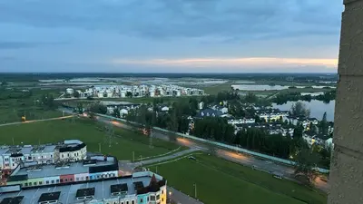 an aerial view of a city and a river at High Floor Naz Comfort Suite Champs Elysees in Kampar