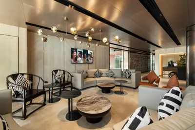 a living room with a couch and chairs at Citadines Connect Bertam Georgetown Penang in George Town