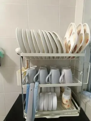 a rack of plates and cups and mugs at Dream 7 at Emerald avenue in Brinchang