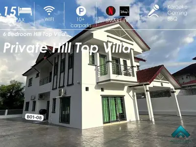 a rendering of a small white house at 25 pax Golf Resort Private Villa in Kulim