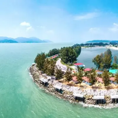 Trichrome Marina Island Minimalist Villa with Balcony