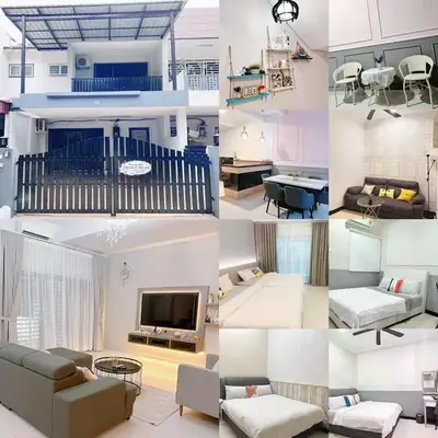 Sitiawan 2-storey 4room5BedsWifi 10pax near Jetty