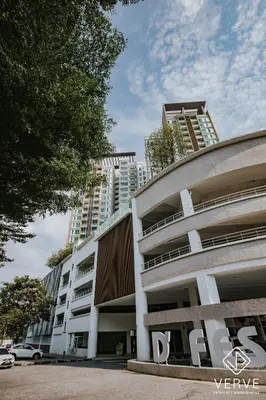 a view of a building with tall buildings in the background at Ipoh D Festivo 2B2B Suite by Verve EECH189 in Ipoh