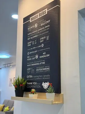 a chalkboard menu on the wall of a restaurant at Manhattan Condominium Ipoh' Rachel in Ipoh
