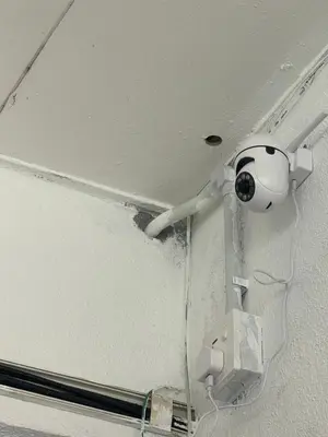 a security camera on the ceiling of a room at Homestay Dmickey in Sungai Petani