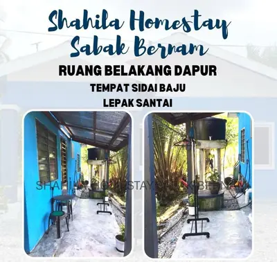 a rendering of the shahi homestead banquet banquet rangbangdarandandarandan at Shahila Homestay Sabak Bernam Islamic-friendly