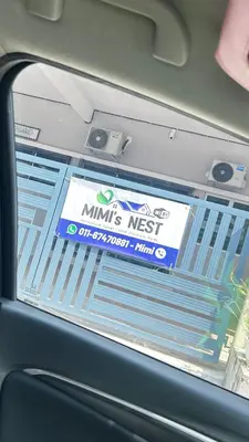 a sticker on the window of a car at Mimi's Nest - Fully furnished, wifi at Tronoh in Teronoh