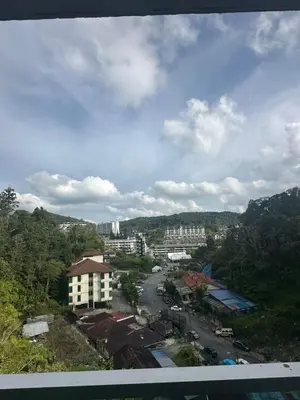 a view of a city with buildings and a street at Adik Aisyah homestay quintet 7-2 in Tanah Rata