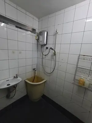 a bathroom with a toilet and a shower and a sink at 50 Canning Garden Homestay in Ipoh
