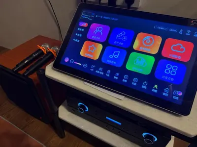a tablet computer sitting on top of a table at Bondfire Ipoh Bercham Karaoke & Homestay 5pax in Ipoh