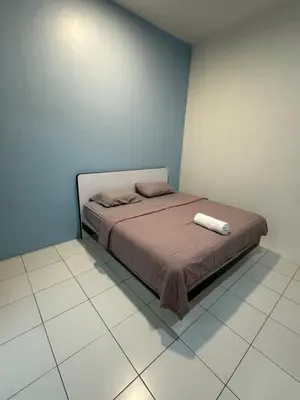 a bedroom with a bed in a room at Ayaan Gaming Home 2 Experience Real Life Simulator Racing Games in Tanah Rata