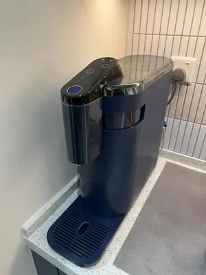 a blue juicer sitting on a shelf in a room at Middle Room Only in Bayan Lepas Share Space in Bayan Lepas