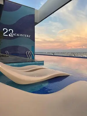 a rendering of a rendering of a bathtub in the water at Cozy studio with Komtar view at 22 Macalisterz in George Town