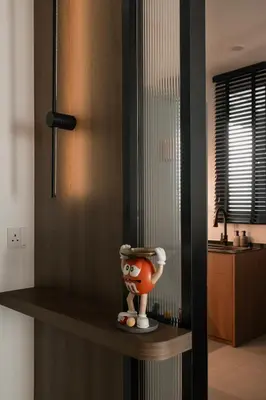 a vase sitting on a shelf in a room at Muji Style Minimalist Room Only NOT STUDIO in Bukit Mertajam