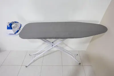 a gray table sitting on top of a floor at Serenity Retreat, Nature & Comfort Stay Brinchang Cameron Highland -Clover Home 5-21 in Brinchang