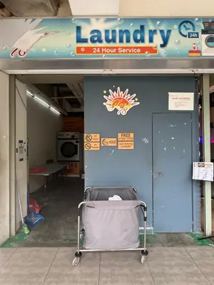 a hospital room with a cart in front of a building at Rich field Cameron Highlands Homestay-Peony Square-3BDR 2BTH-8PAX in Cameron Highlands