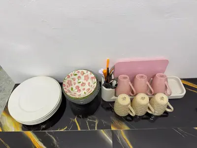 a counter topped with a toilet and a cake at Cozy 4BR Homestay with 2 Baths Taman Seraya in Kulim
