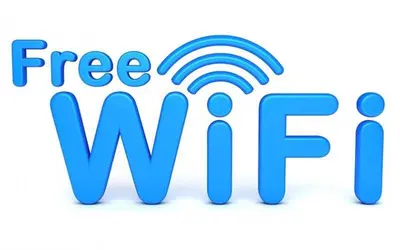 a free wifi logo on a white background at Lavender Home in Sekincan
