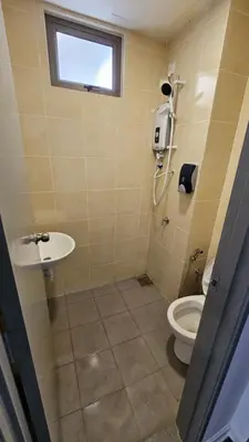 a bathroom with a toilet and a sink at CAMERON HIGHLAND BRINCHANG KEA FARM Homestay By Dcozy 6-7pax in Brinchang