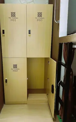 a room with two sets of boxes in a room at The Century Hostel George Town \u4e54\u6cbb\u5e02\u4e16\u7eaa\u9752\u65c5 in George Town