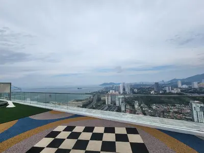 a view of a city from the balcony of a building at Urban Suite the Privilege Suites by Merveille in George Town