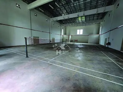 an empty tennis court inside of a building at b09 The Anderson Ipoh Family Stay 2BR in Ipoh