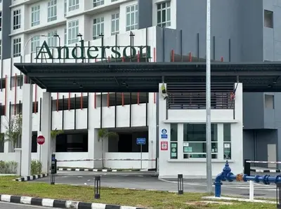 a building with a sign on top of it at c06 The Anderson Ipoh Family Stay 2BR in Ipoh
