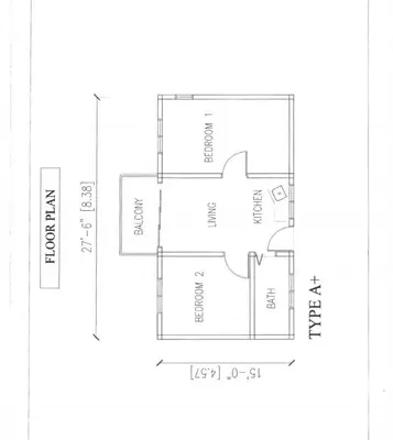 a floor plan of a house at Iskandar SmartStay in Kampong Bota Road