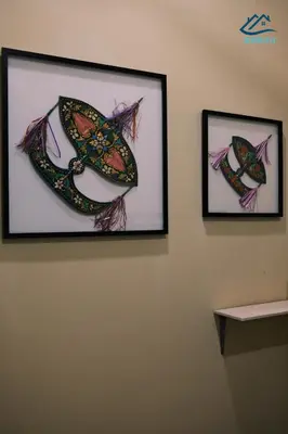 two framed pictures on a wall at City-Center Heritage Getaway for 12 Pax in George Town