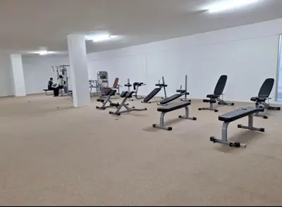 a room with a bunch of exercise bikes in it at Ipoh Condo Anderson residence in Ipoh