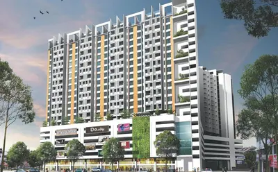 a rendering of a large white building at Ipoh City Centre Penthouse 12-15 Pax KTV BBQ in Ipoh