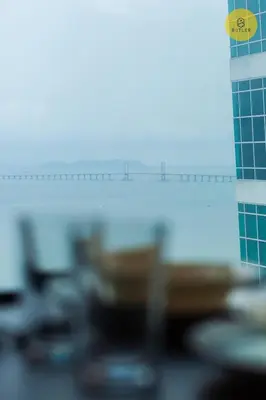 a ruler is on the side of a building at \u3010SeaView\u3011High Floor 2BR Duplex SeaFront-Town 21 in George Town