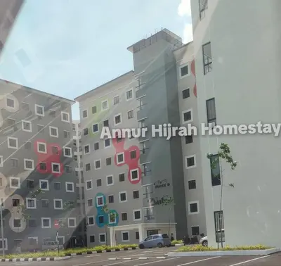 a rendering of an apartment building with a parking lot at Homestay Annur Hijrah Seri Iskandar Near UiTM ,UTP in Seri Iskandar