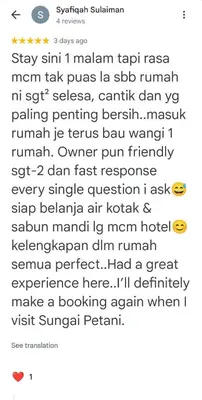 a text message from a woman complaining about her boyfriend at Sofea Stay Homestay Sungai Petani in Sungai Petani