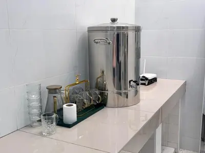 a mixer sitting on a counter in a kitchen at Free EV Car Charge KTV Snooker&PS5Game 13Pax Ipoh in Ipoh