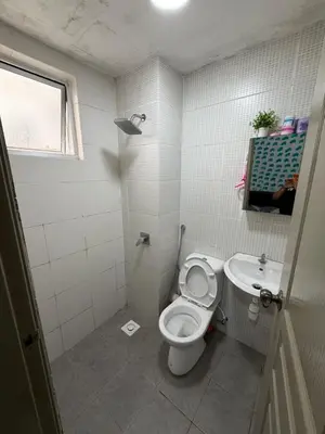 a small bathroom with a toilet and a sink at AYAAN GAMING CLUB House with PS4 & Table Tennis at Cameron Highland in Tanah Rata