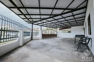 an empty room with a table and chairs in a building at Ipoh Midtown 66 Playhouse by Verve in Gua Sai