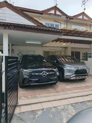 two cars parked in a garage in front of a house at Setia Arena Penang, Queensbay, Airport, Bridge, Wetmarket, Nasi Kandar in Bayan Lepas